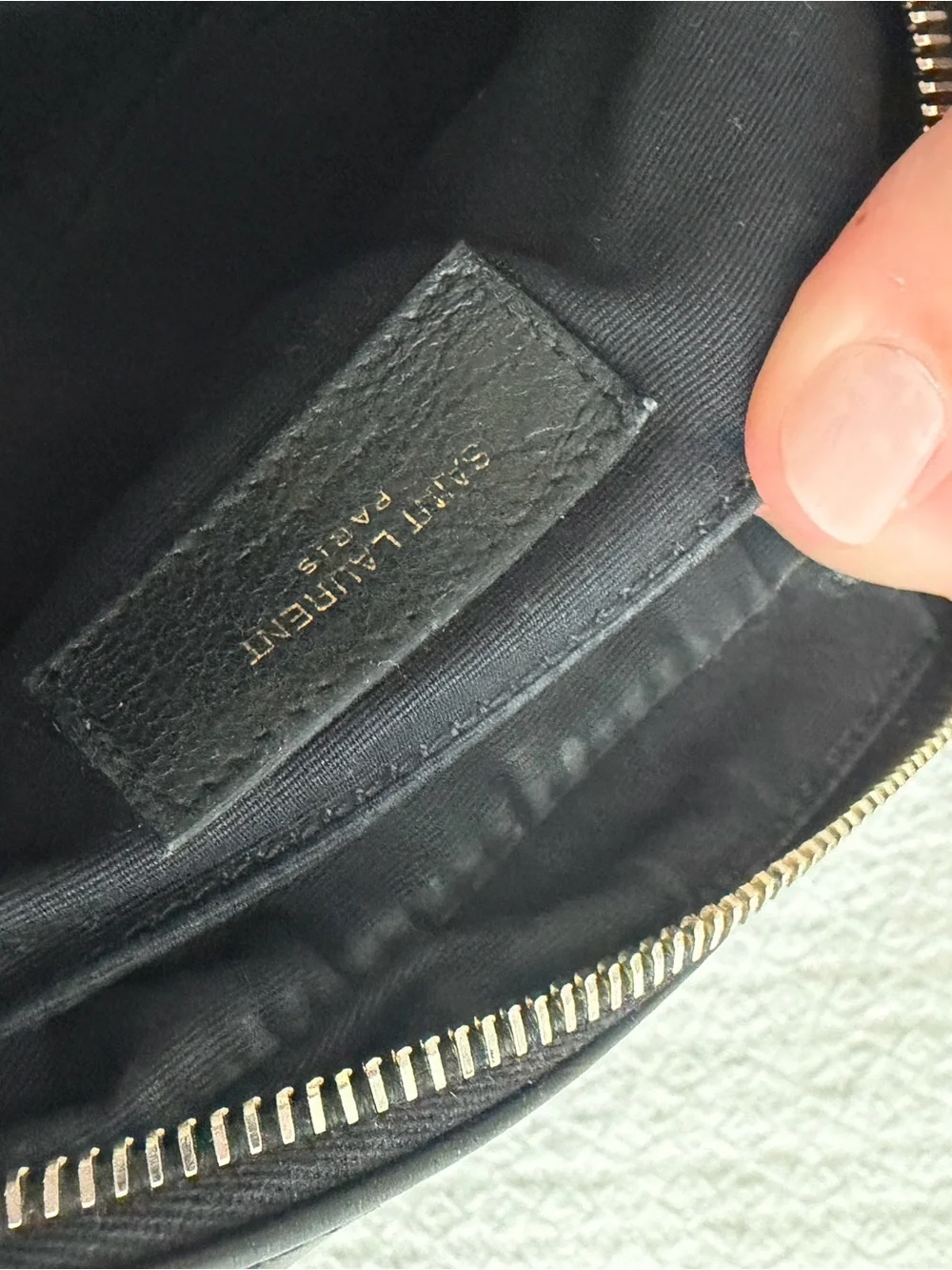 Saint Laurent Black Quilted Camera Crossbody Bag with Gold YSL Logo